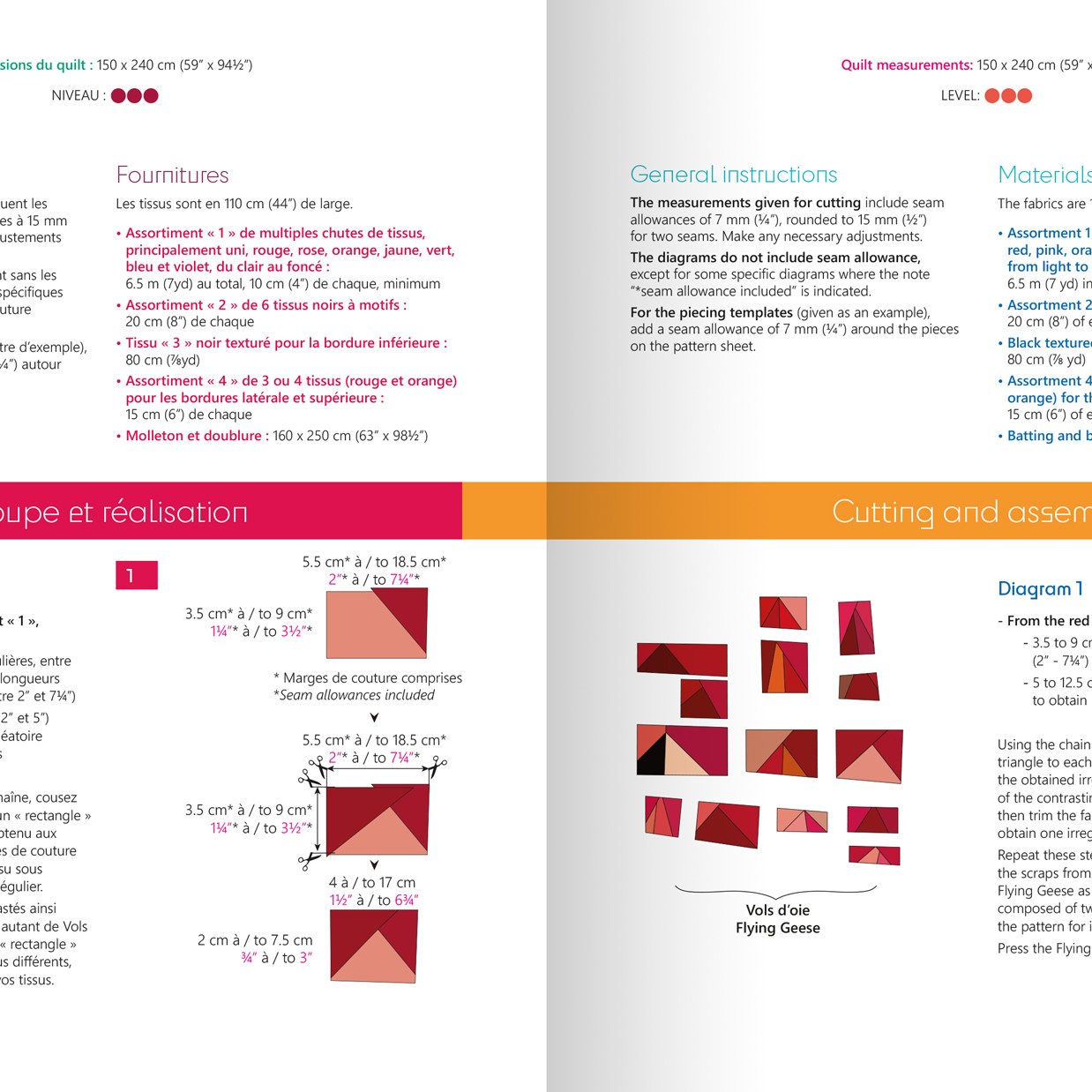 Livre - Art du patchwork * Improvisational Contemporary Quilts *